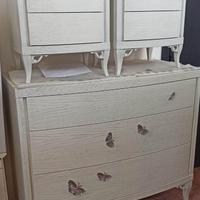 Set comò e comodini in legno rovere Maison Matiee