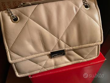 borsa trapunta beje