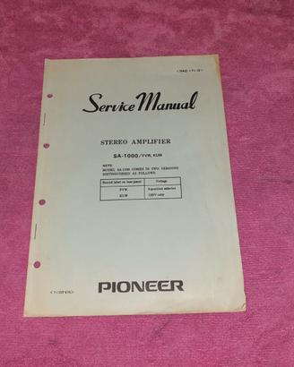 Service Manual Pioneer SA-1000