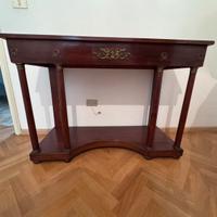 Console in stile Impero con decori in ottone