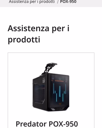 Acer predator Orion X  top gamma