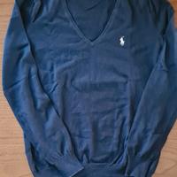 maglia Ralph Lauren, in cotone, col. blu, taglia S