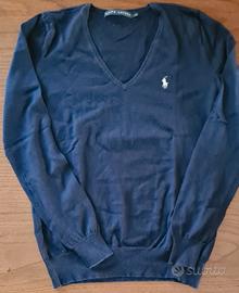 maglia Ralph Lauren, in cotone, col. blu, taglia S