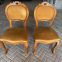 Coppia sedie imbottite