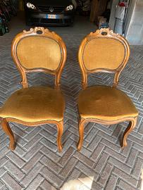 Coppia sedie imbottite