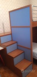Cameretta 2 letti soppalcata