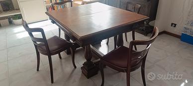 tavolo in noce  "900 allungabile 