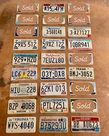 Targhe Americane Vintage Autentiche