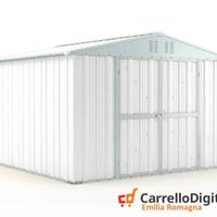 Box struttura lamiera Acciaio 327x307cm bianco