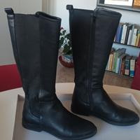 Stivali donna neri con inserto elastico taglia 38