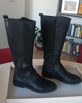 Stivali donna neri con inserto elastico taglia 38