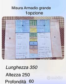 Armadio + colonna libreria