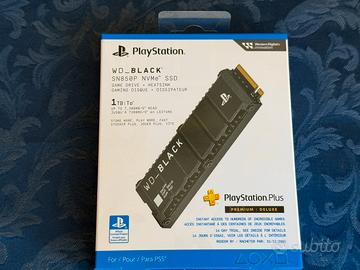SSD 1 TB PS5 WD BLACK CON DISSIPATORE
