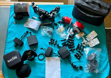 Attrezzatura completa fotografia subacquea