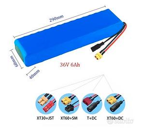 BATTERIA 36 VOLT 6Ah 36V 6000ma E-BIKE TOP LITIO