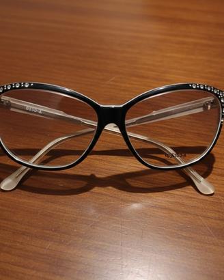 Occhiali Vintage Cat-Eye con Strass  Stile anni 60