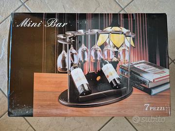 Mini-Bar (come da foto) con 6 bicchieri