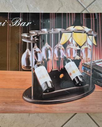 Mini-Bar (come da foto) con 6 bicchieri