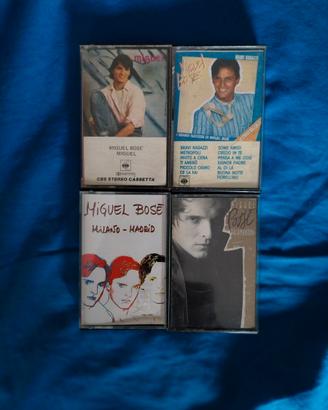 Miguel Bosè - Lotto di 4 musicassette anni '80