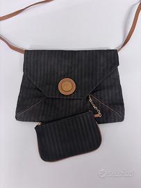 Borsa Vintage Fendi Pequin Envelope con Pochette
