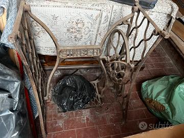 Base in ghisa macchina da cucire Singer vintage