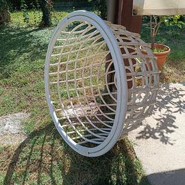 Dondolo cesta rattan