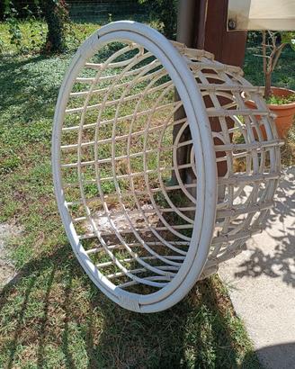 Dondolo cesta rattan