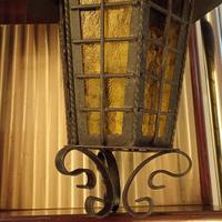 Lanterna lampada da esterno in ferro battuto