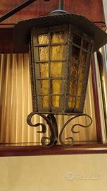 Lanterna lampada da esterno in ferro battuto