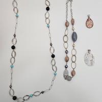 set collane e cammei in argento