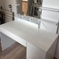 Vicco tavolo da toeletta Elisa, Bianco, 120 cm