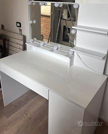 Vicco tavolo da toeletta Elisa, Bianco, 120 cm