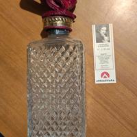 Bottiglia vetro e argento vintage