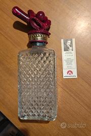 Bottiglia vetro e argento vintage