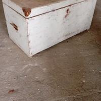 Cassapanca antica in legno 