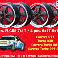 4 cerchi 7x17 + 8x17 Porsche 911 Carrera Turbo