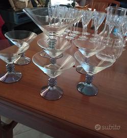 Servizio da cocktail/macedonia/gelato in cristallo