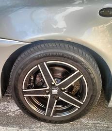 Cerchi in lega 14" Diamantati-Nero 4x98Fiat Lancia