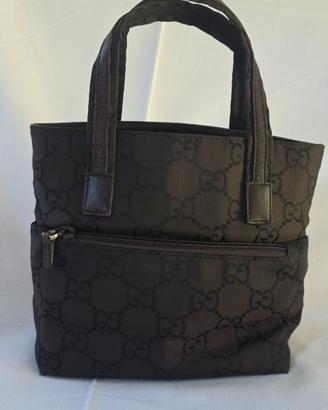 Gucci Borsa Mini in Tela Marrone Monogram