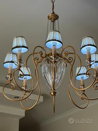 Lampadario 8 luci stile classico