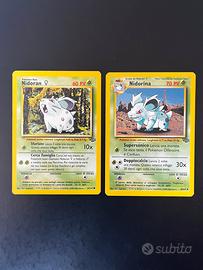 Nidoran-Nidotina Carte Pokemon Jungle
