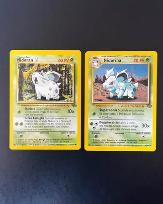 Nidoran-Nidotina Carte Pokemon Jungle