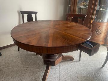 Tavolo fine ‘800 in noce