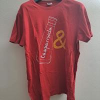 T-Shirt Uomo Rossa Camparisoda – Grafica Vintage,