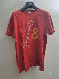 T-Shirt Uomo Rossa Camparisoda – Grafica Vintage,