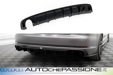 Spoiler posteriore Audi A4 S-line B9 scarico sing