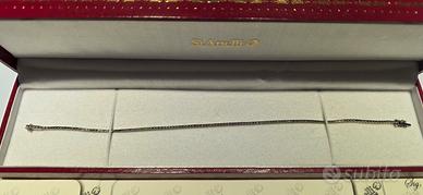 bracciale tennis oro e diamanti 