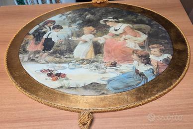Quadro Vintage Ovale Floreale 