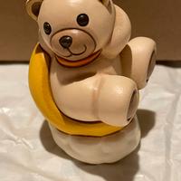 Teddy astronauta sulla luna ceramica Thun nuova