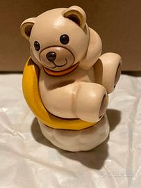Teddy astronauta sulla luna ceramica Thun nuova